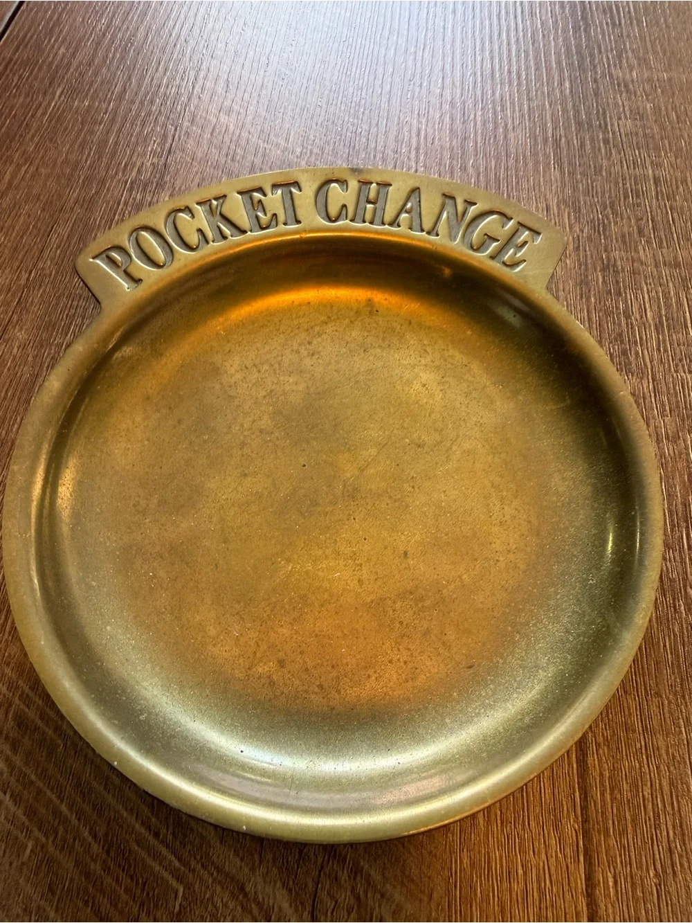 Pocket Change Brass Finish Trinket Dish